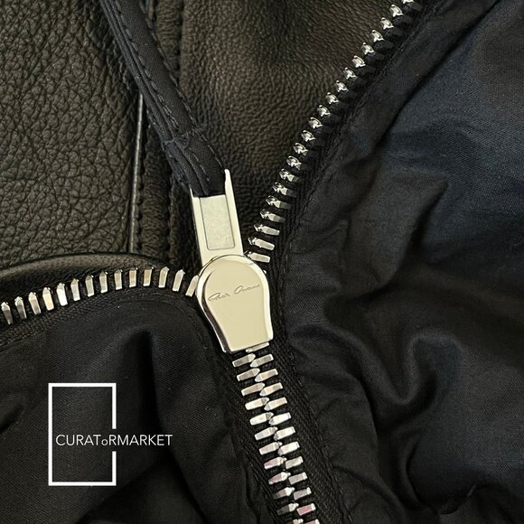 Rick Owens: EU48 GRAIL Runway Sample Leather Tommy Flightsuit SS23 EDFU - Picture 11 of 16